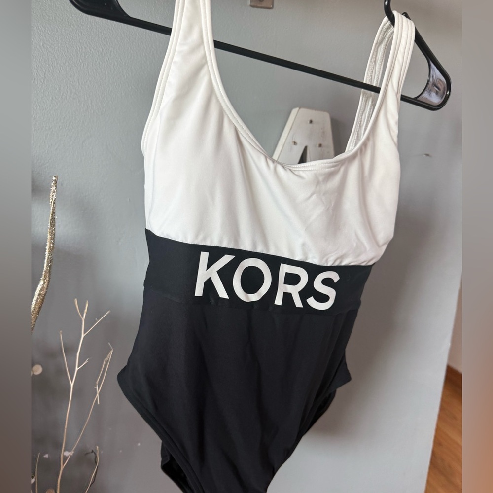 KORS Black and White Swimsuit